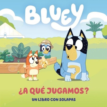 BLUEY LIBRO DE CARTON CON SOLAPAS A QUE JUG