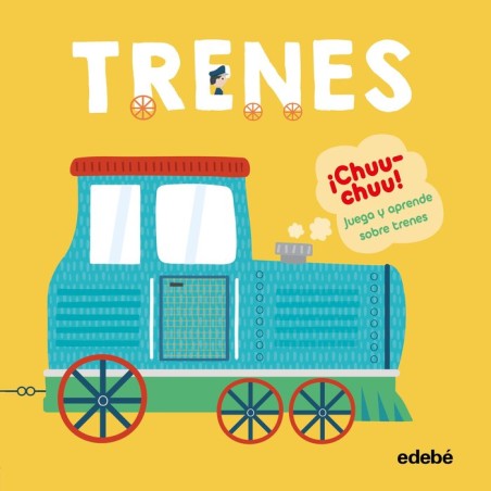 TRENES LIBRO MAS LOCOMOTORA DE MADERA