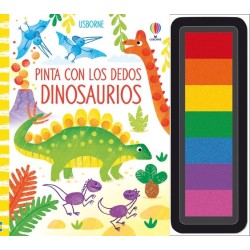 PINTA CON LOS DEDOS DINOSAURIOS
