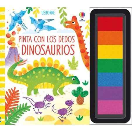 PINTA CON LOS DEDOS DINOSAURIOS