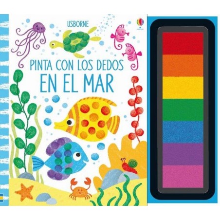 PINTA CON LOS DEDOS EN EL MAR