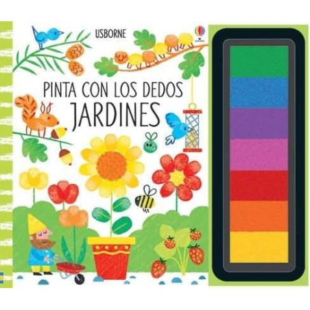 PINTA CON LOS DEDOS JARDINES