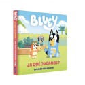 BLUEY LIBRO DE CARTON CON SOLAPAS A QUE JUGAMOS