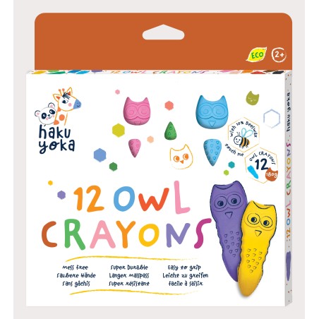 Crayones Búho-12 Colores