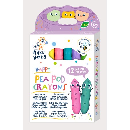 Tiras de Guisantes Felices-  12 Colores Pastel