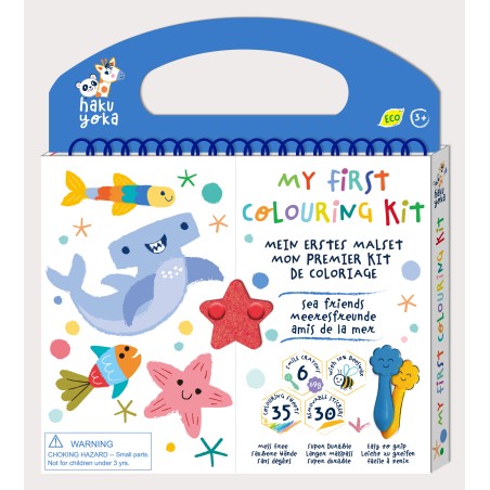 Mi primer kit para colorear - Amigos del mar