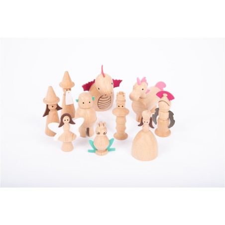 Tickit Figuras encantadas de madera 10 u.