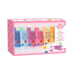 Colores Pintura de dedos 6 tubos - sweet