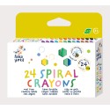 Crayones en espiral-24 Colores