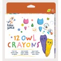 Crayones Búho-12 Colores