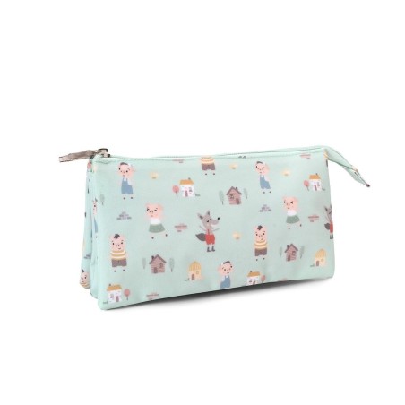 Estuche 3 Compartimentos The Three Little Pigs Personalizable