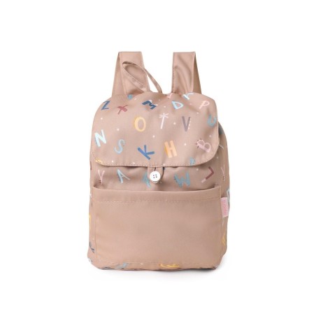 Mochila Pequeña Tela Funny Letters Personalizable