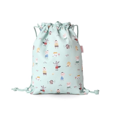 Mochila Saco Tela The Three Little Pigs Personalizable