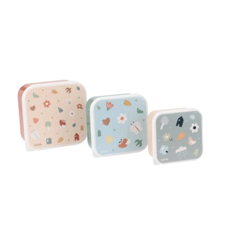 3 Cajas Almuerzo Geometric Nature