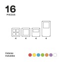 Imanix Puertas y ventanas 16 piezas.