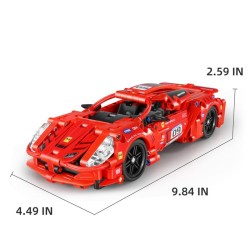 iMMaster Coche de carreras rojo - 437piezas.