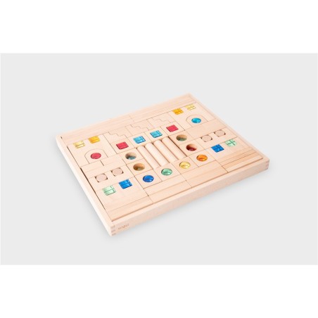 Tickit Bandeja bloques construcción gemas 82 piezas.