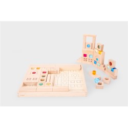 Tickit Bandeja bloques construcción gemas 82 piezas.