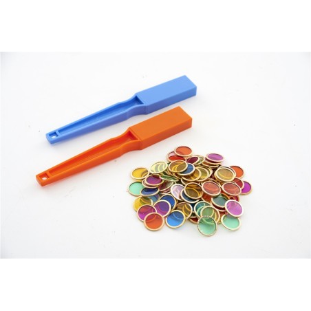 Tickit Conjunto 2 varitas y 100 fichas magnéticas