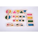 Tickit Conjunto 24 bloques arco iris