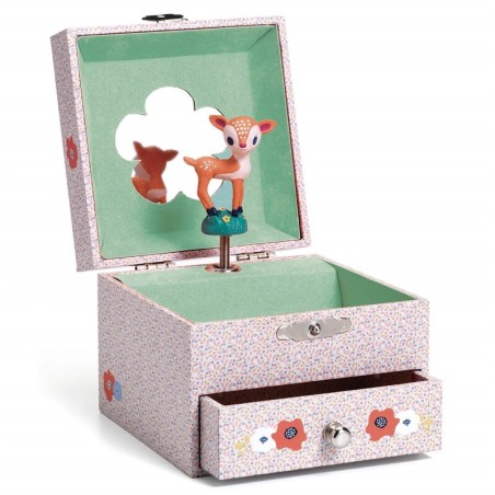 Caja de música Cervatillo flauta mágica