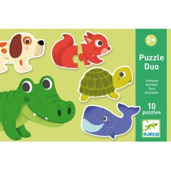 Puzzle dúo Animales