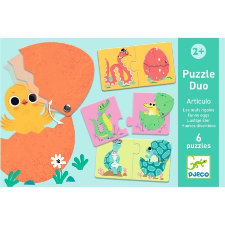 Puzzle dúo Huevos divertidos