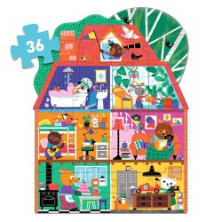 Puzzle Gigante La casa de los amiguitos - 36 piezas