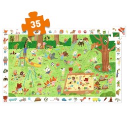 Puzzle Observación El jardín de los amiguitos - 35 piezas