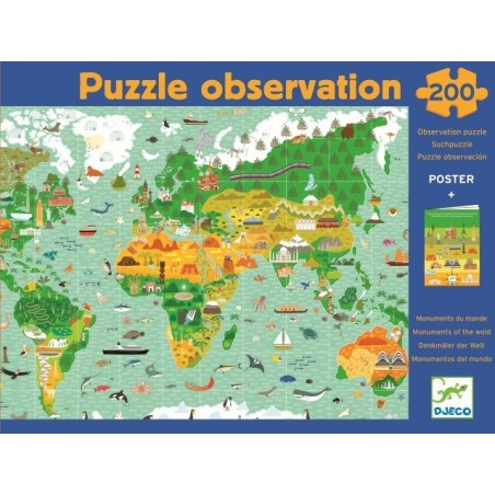 Puzzle Observación Los monumentos del mundo