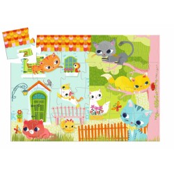 Puzzle Silueta Pachat y sus amigos - 24 piezas