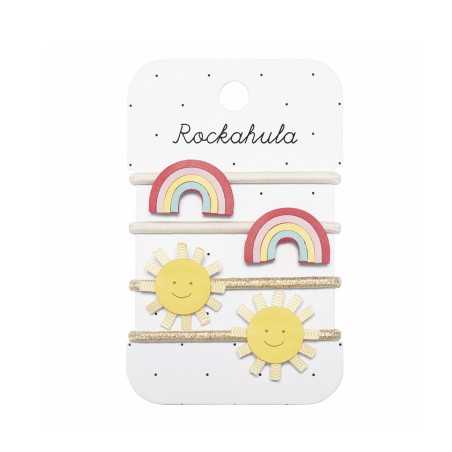 Gomas de pelo - Vintage Rainbow and Sun