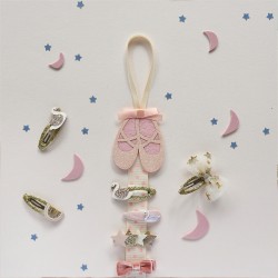 Colgador clips de pelo - Ballet Shoes
