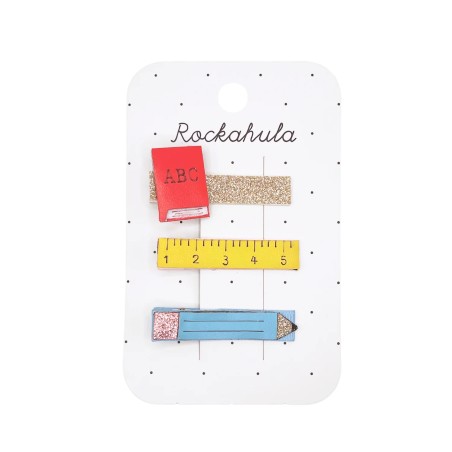Clips de pelo - I Love School