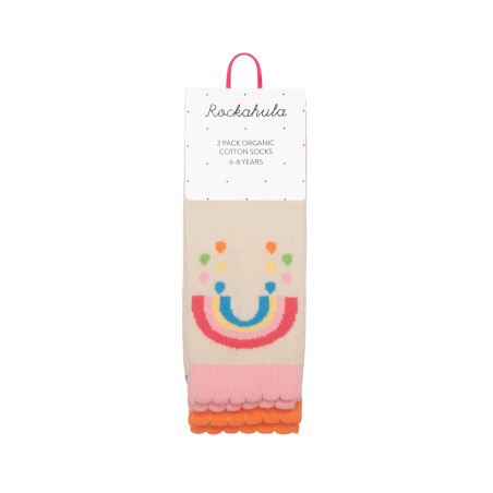 2 Calcetines Vintage Rainbow and Sun 6-8 años