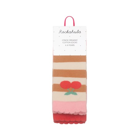2 Calcetines Stripy Cherry 3-5 años