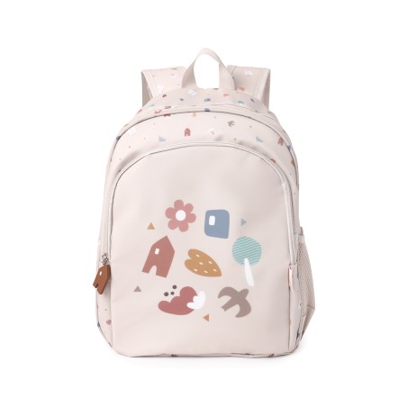 Mochila Mediana Geometric Nature + Llavero