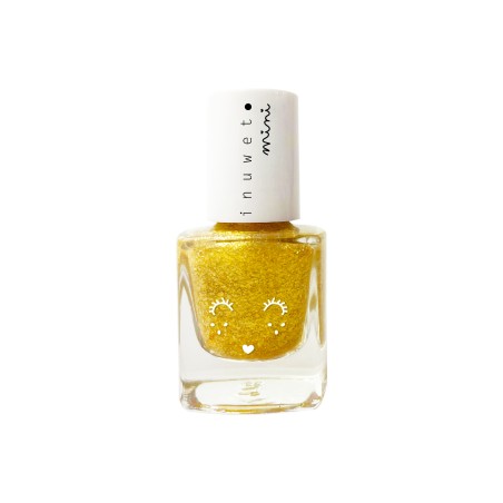 Esmalte de uñas a base de agua Kids PURPURINA DORADA -aroma PAPAYA