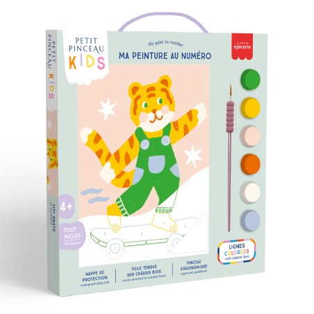 Kit de pintura por números - Petit Pinceau Kids Titi Skate