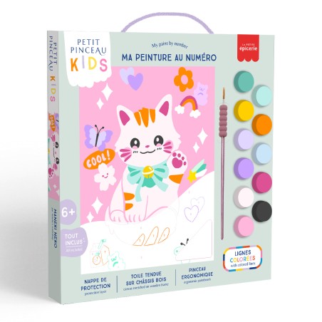 Kit de pintura por números - Petit Pinceau Kids Maneki Neko