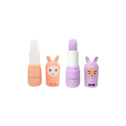 Set de 2 bálsamos labiales - AGATHE (vainilla, coco y nube)