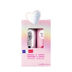 Set de 2 bálsamos labiales - CHLOE (coco y fresa)