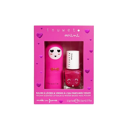 Set de labial + esmalte de uñas -CEREZA & FRESA