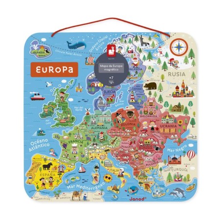 MAPA DE EUROPA MAGNÉTICO VERSIÓN ESPAÑOLA