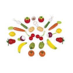 CESTA DE 24 FRUTAS Y VERDURAS