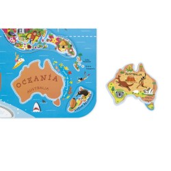 PUZZLE MAGNÉTICO ATLAS MUNDIAL VERSIÓN EN ESPAÑOL