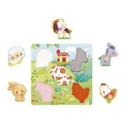 PUZZLE MADERA ENCAJABLE - LA GRANJA