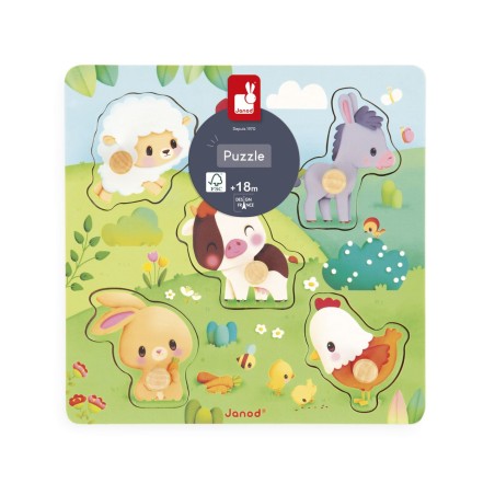 PUZZLE MADERA ENCAJABLE - LA GRANJA