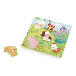 PUZZLE MADERA ENCAJABLE - LA GRANJA