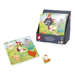 PUZZLE MADERA ENCAJABLE - LA GRANJA